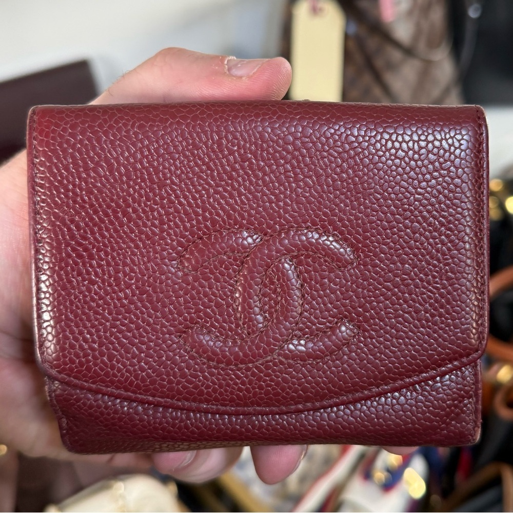 CHANEL BRICK CAVIAR WALLET